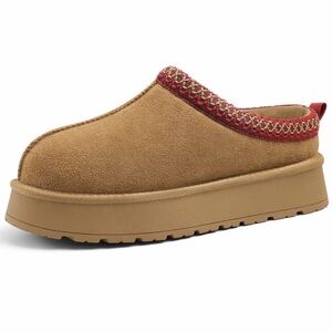 Kidmi  genuine suede Clogs with Red Trim Sz 6.5